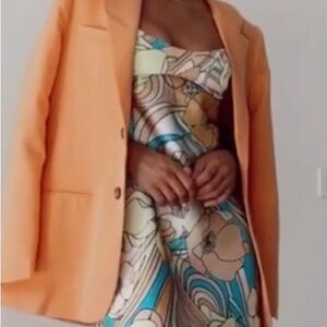 Zara Orange Blazer